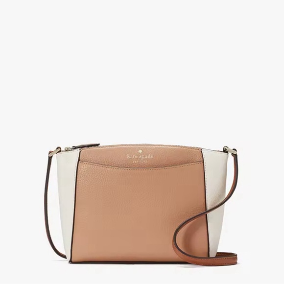 Kate Spade Colorblock Monica Crossbody Light Fawn Multi - Picture 12 of 16